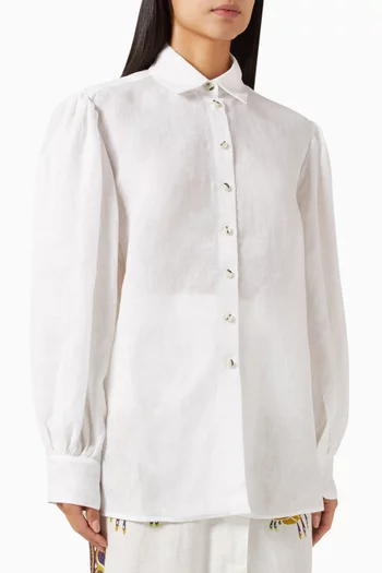 Santorini Shirt in Linen