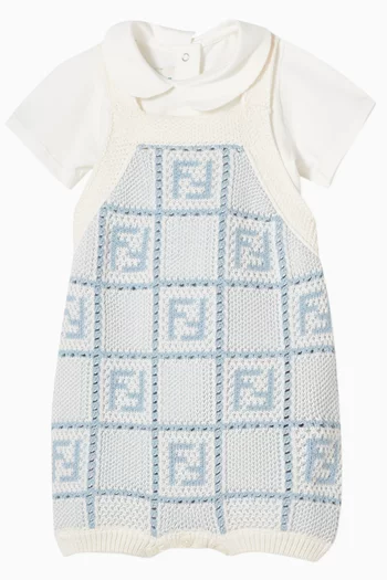 FF Crochet 2-piece Set in Cotton-knit
