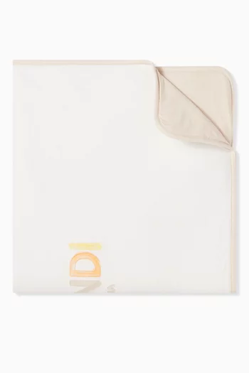 Logo-print Blanket in Cotton