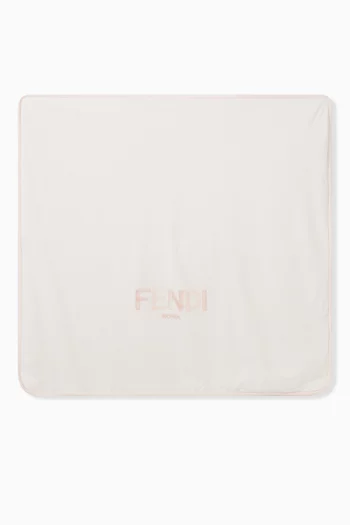 Logo-print Blanket in Cotton