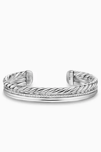 DY Mercer® Diamond Cuff Bracelet in 18kt Gold & Silver