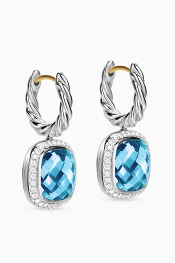 Albion® Topaz Drop Earrings in Sterling Silver