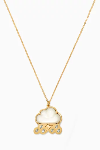 StormAysh 2.0 Cloud Charm Necklace in 18kt Gold