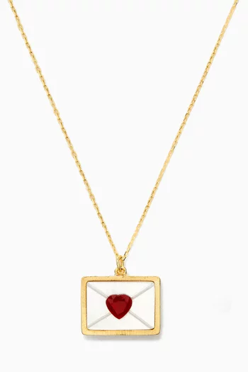 'BeMine' Necklace in Mother of Pearl & 18kt Gold