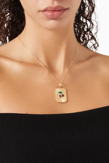 CherryBlossom Charm Necklace in 18kt Gold