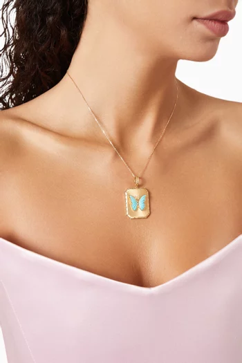 SpreadYourWings Charm Necklace in 18kt Gold