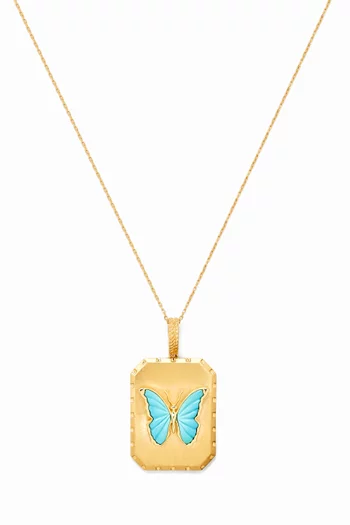 SpreadYourWings Charm Necklace in 18kt Gold