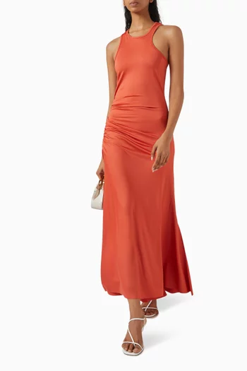 Asymmetric Tank Midi Dress