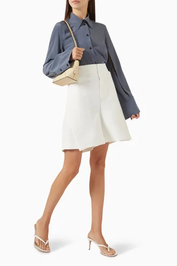 Split-sleeve Shirt in Silk