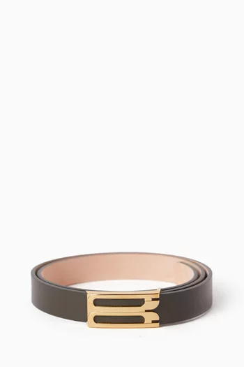 B-buckle Belt in Leather