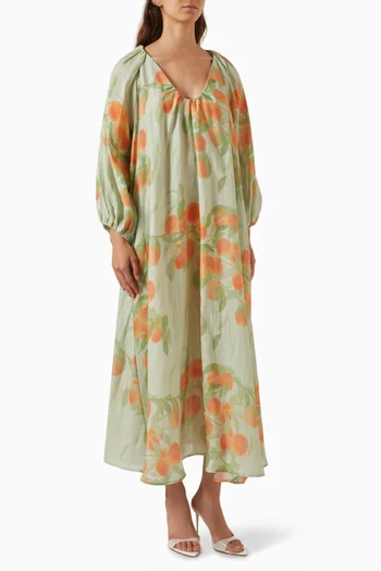 Georgette Maxi Dress in Linen