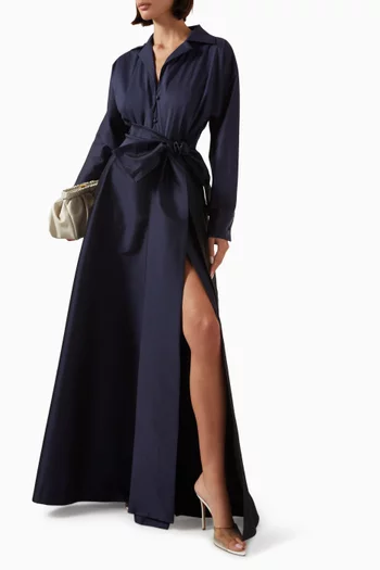Beatrice Maxi Dress in Taffeta