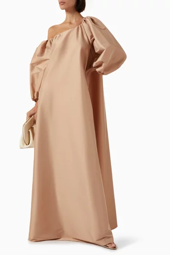 Nathalie Maxi Dress in Taffeta