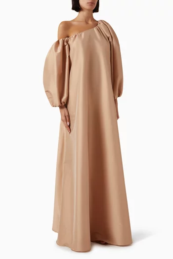 Nathalie Maxi Dress in Taffeta
