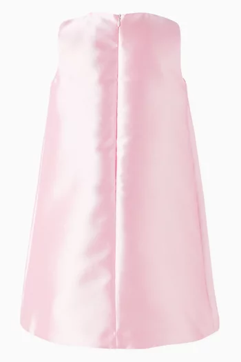 Guilded Bow Dress in Satin