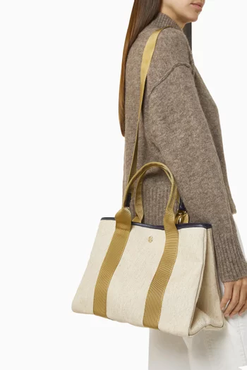 Medium Traversée Tote Bag in Canvas