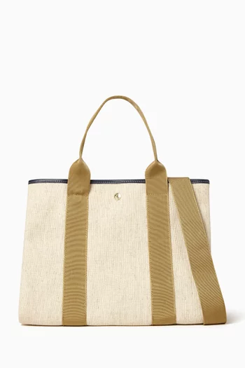 Medium Traversée Tote Bag in Canvas
