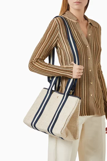 Medium Traversée Tote Bag in Tweed