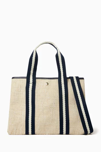 Medium Traversée Tote Bag in Tweed