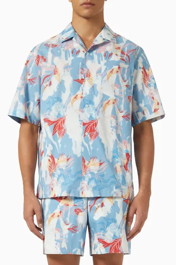 Hawaiian Floral Shorts in Cotton