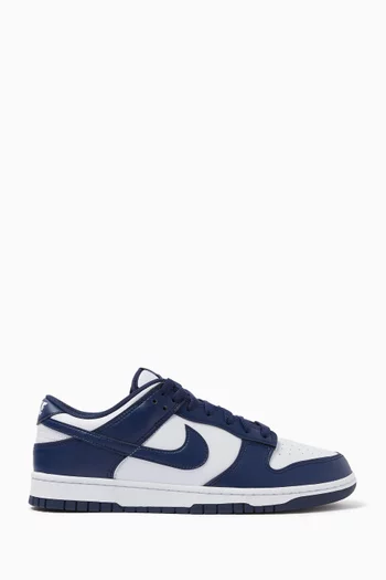 Dunk Low Retro Sneakers in Leather