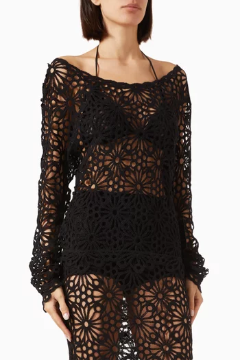 Off-shoulder Raglan Top