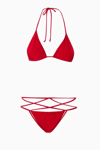 Criss-cross Bikini Set