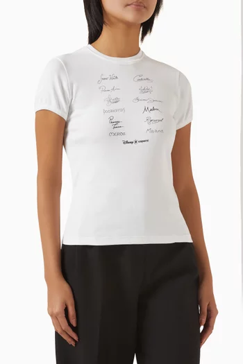 x Disney Signature T-shirt in Organic Cotton