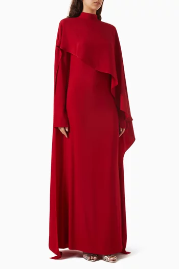 فستان كارينجتون بكاب كريب كادي