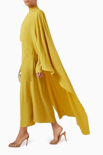 فستان كارينجتون متوسط الطول كريب