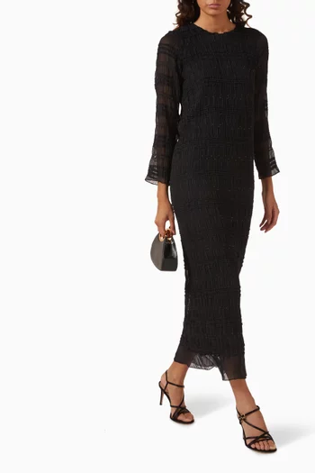 فستان بطبقات كشكش