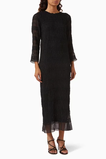 فستان بطبقات كشكش