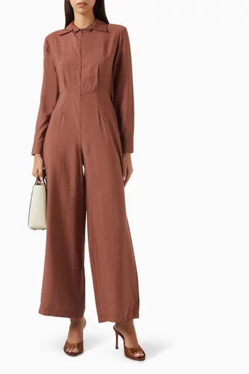 Shirt-style Jumpsuit