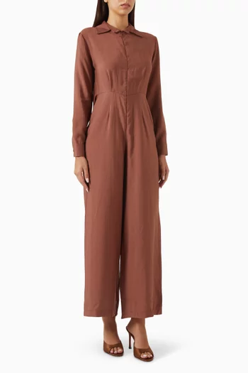 Shirt-style Jumpsuit
