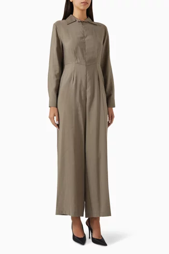 Shirt-style Jumpsuit