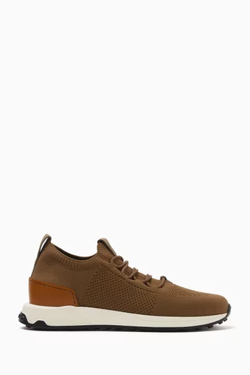 Calzino Sneakers in Mesh & Leather