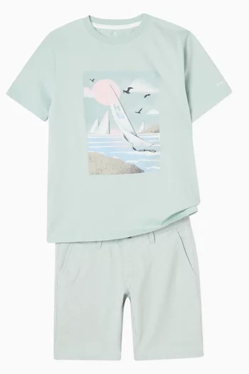 Sailing Graphic-print T-shirt in Cotton-jersey