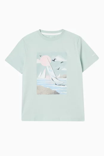 Sailing Graphic-print T-shirt in Cotton-jersey