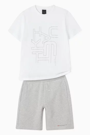Laser Graphic Logo T-shirt in Cotton-jersey