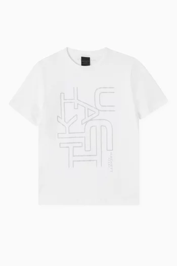 Laser Graphic Logo T-shirt in Cotton-jersey