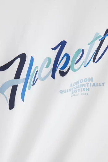 Script Logo T-shirt in Cotton