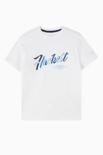 Script Logo T-shirt in Cotton