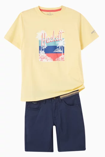 Palm Logo T-shirt in Cotton