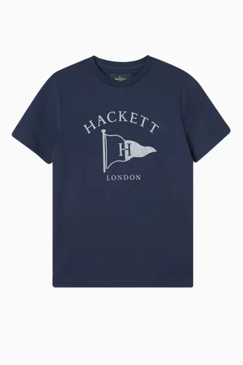 Heritage Flag Logo T-shirt in Cotton