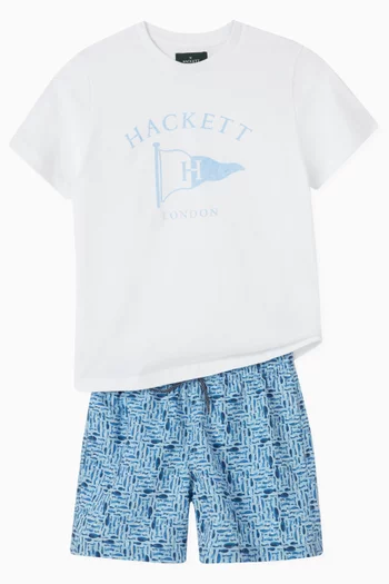 Heritage Flag Logo T-shirt in Cotton
