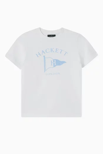Heritage Flag Logo T-shirt in Cotton