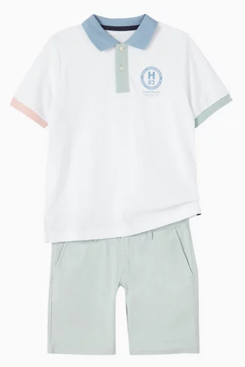 Logo-embroidered Chino Shorts