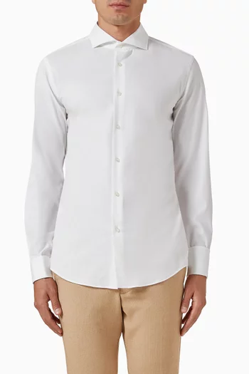 Hank Shirt in Stretch-cotton Twill
