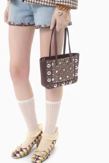 Mini Nellcôte Shopping Bag in Suede