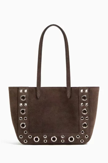 Mini Nellcôte Shopping Bag in Suede
